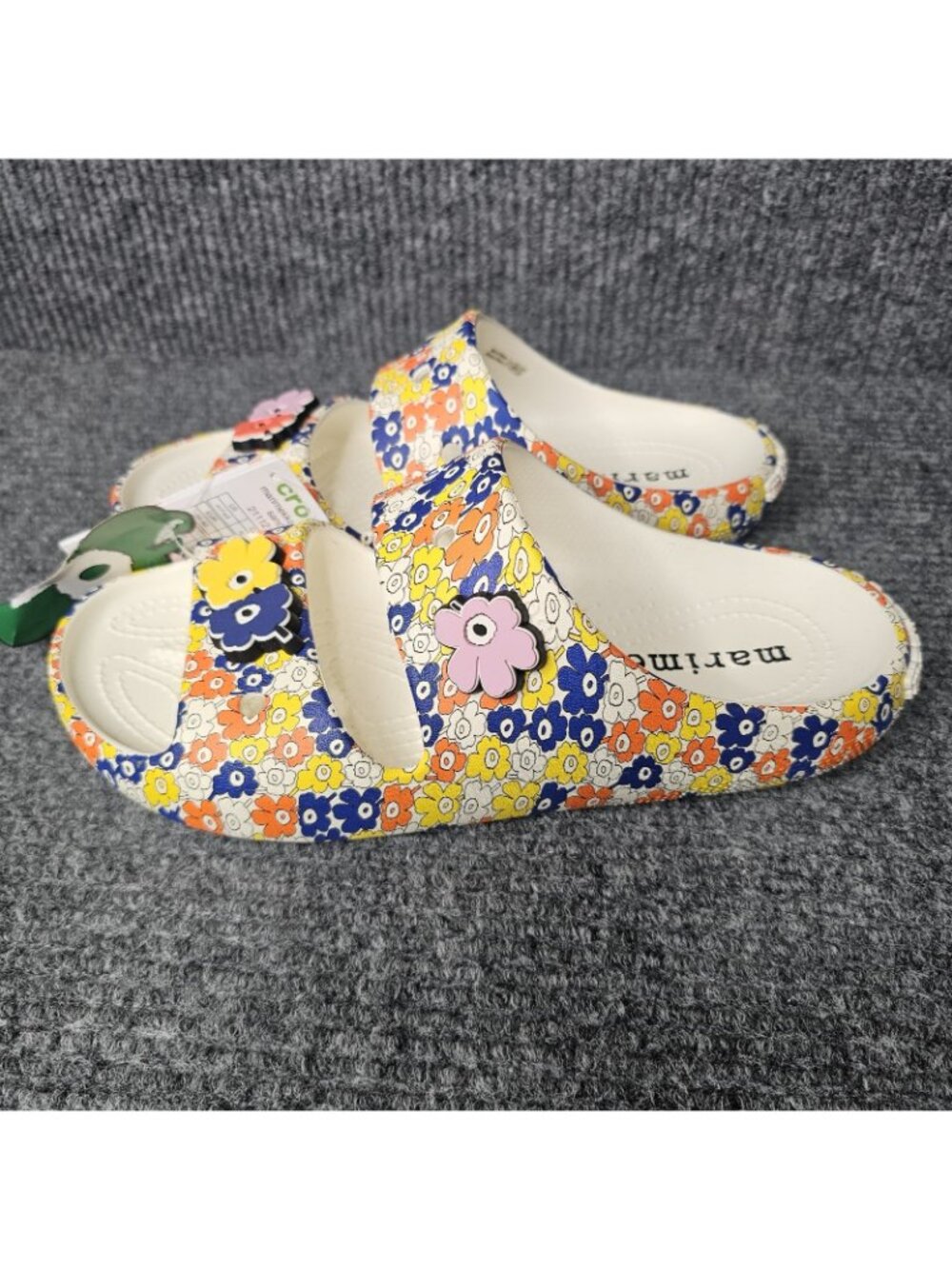 Crocs Marimekko Sandal Slides 211121-90H Floral 70s Hippie Size 9 NEW W Tag - Picture 3 of 6